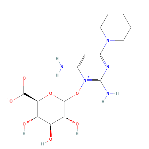 Minoxidil b-D-Glucuronide (CAS: 56828-40-1) - Chemical Structure and Molecular Formula 