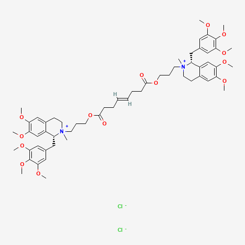 Mivacurium Chloride (mixture of isomers) chemical structure Mivacurium Chloride (mixture of isomers) (CAS: 106861-44-3) - Chemical Structure and Molecular Formula