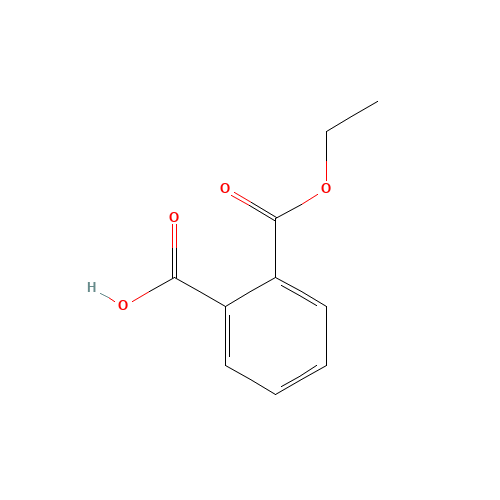 Monoethyl Phthalate (CAS: 2306-33-4) - Chemical Structure and Molecular Formula 
