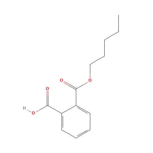Monopentyl Phthalate (CAS: 24539-56-8) - Chemical Structure and Molecular Formula 
