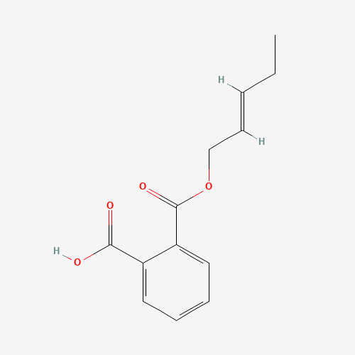 Mono(2E-pentenyl) Phthalate (CAS: 1334376-71-4) - Chemical Structure and Molecular Formula 