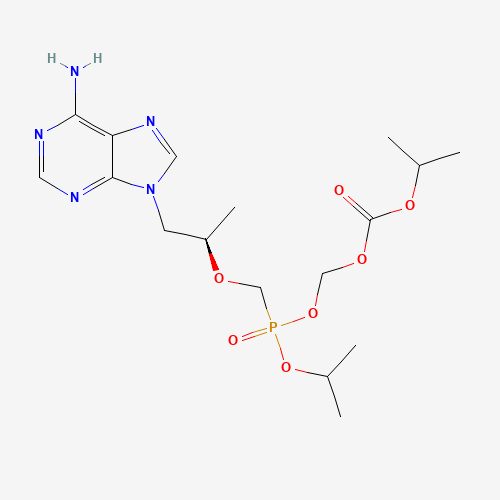 Mono-POC Isopropyl Tenofovir (CAS: 1246812-40-7) - Chemical Structure and Molecular Formula 
