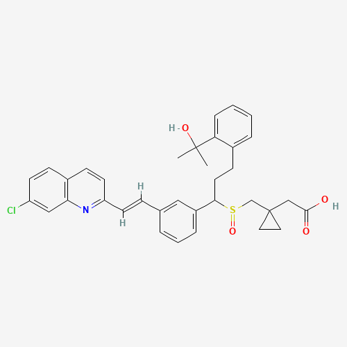 Montelukast Sulfoxide (CAS: 909849-96-3) - Chemical Structure and Molecular Formula 