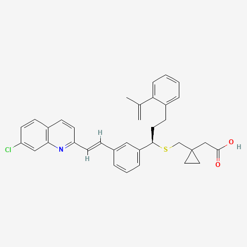 Montelukast Styrene (CAS: 918972-54-0) - Chemical Structure and Molecular Formula 