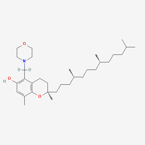 5-(4-Morpholinylmethyl) δ-Tocopherol (CAS: 936230-68-1) - Chemical Structure and Molecular Formula 