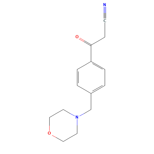 3-[4-(Morpholinylmethyl)phenyl]-3-oxopropanenitrile (CAS: 494772-88-2) - Related Chemical Product