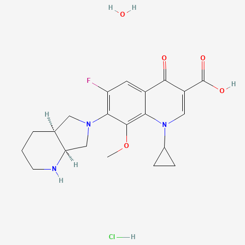 Moxifloxacin Hydrochloride Monohydrate (CAS: 192927-63-2) - Chemical Structure and Molecular Formula 