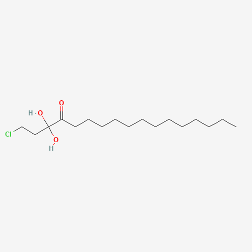 rac 1-Myristoyl-3-chloropropanediol (CAS: 30557-03-0) - Chemical Structure and Molecular Formula 