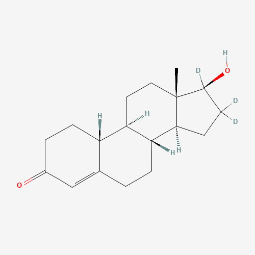 Nandrolone-d3 (CAS: 120813-22-1) - Chemical Structure and Molecular Formula 