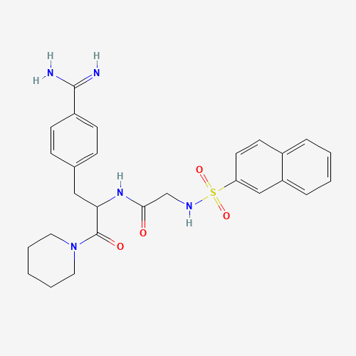 Na-(2-Naphthalenesulfonylglycyl)-4-amidino-D,L-phenylalaninepiperidide (CAS: 86125-48-6) - Chemical Structure and Molecular Formula 