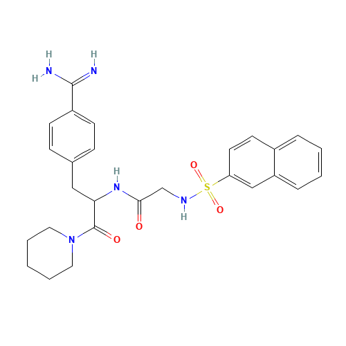 Na-(2-Naphthalenesulfonylglycyl)-4-amidino-D,L-phenylalaninepiperidide (CAS: 86125-48-6) - Related Chemical Product