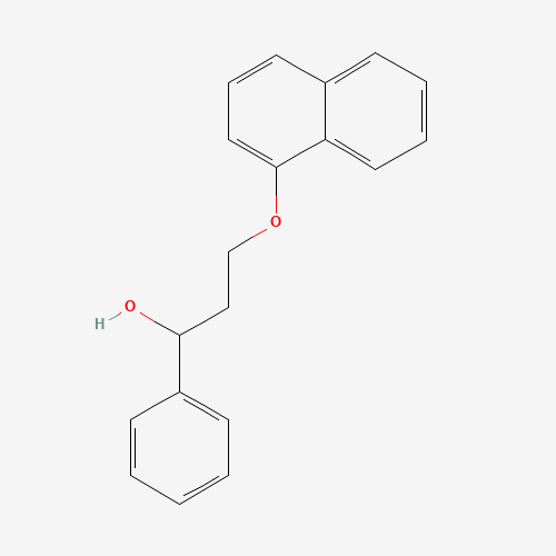 3-(1-Naphthalenyloxy)-1-phenyl-1-propanol (CAS: 908291-72-5) - Chemical Structure and Molecular Formula 