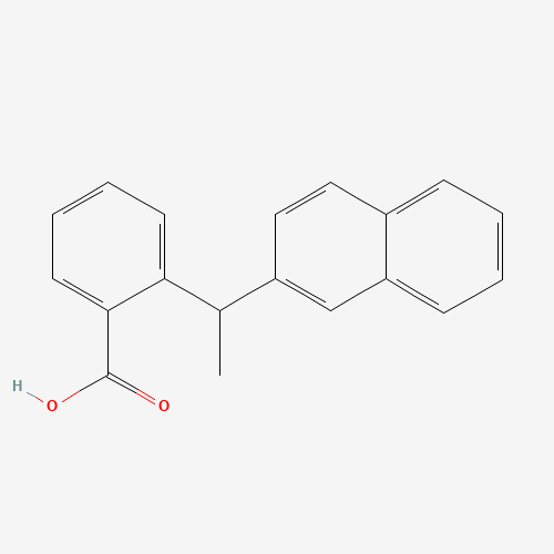 2-[1-(2-Naphthyl)ethyl]benzoic Acid (CAS: 904236-46-0) - Chemical Structure and Molecular Formula 