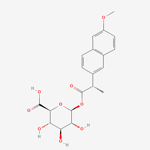 (S)-Naproxen Acyl-b-D-glucuronide (CAS: 41945-43-1) - Chemical Structure and Molecular Formula 