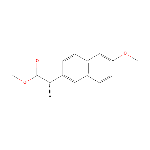 (S)-Naproxen Methyl Ester (CAS: 26159-35-3) - Chemical Structure and Molecular Formula 