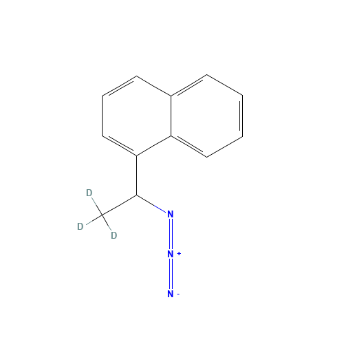 1-(1-Naphthyl)ethylazide-d3 (CAS: 1189510-47-1) - Chemical Structure and Molecular Formula 