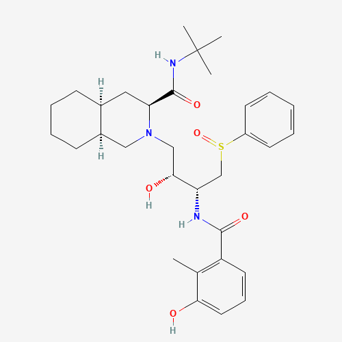 Nelfinavir Sulfoxide (CAS: 1041389-28-9) - Chemical Structure and Molecular Formula 