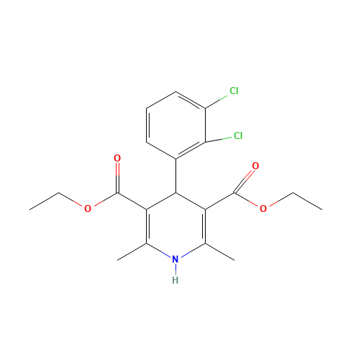 Nemadipine B (CAS: 79925-38-5) - Chemical Structure and Molecular Formula 