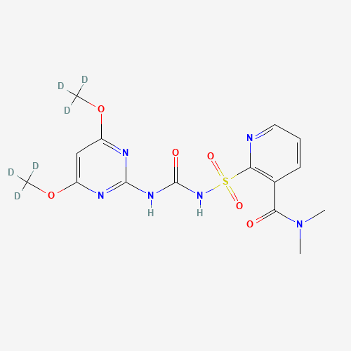 Nicosulfuron-d6 (CAS: 1189419-41-7) - Chemical Structure and Molecular Formula 