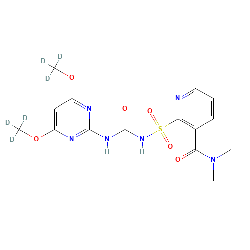 Nicosulfuron-d6 (CAS: 1189419-41-7) - Chemical Structure and Molecular Formula 
