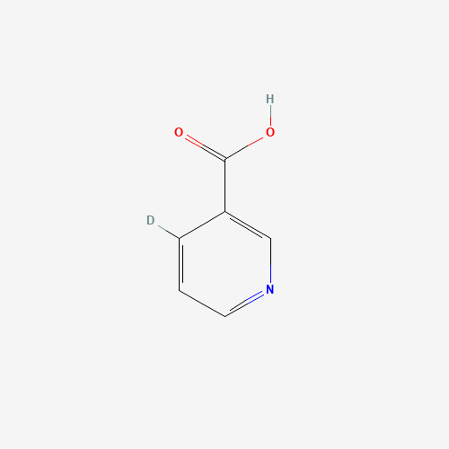 Nicotinic Acid-d1 (CAS: 116975-14-5) - Chemical Structure and Molecular Formula 