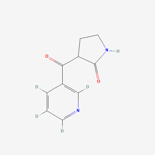 3-(Nicotinoyl-2,4,5,6-d4)-2-pyrrolidinone (CAS: 764661-25-8) - Related Chemical Product