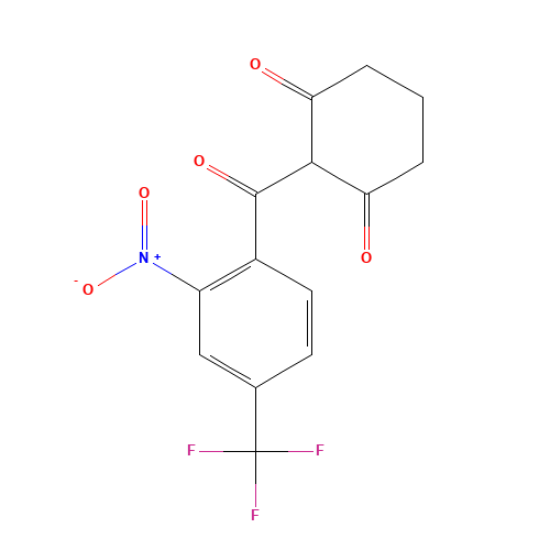 Nitisinone (CAS: 104206-65-7) - Chemical Structure and Molecular Formula 