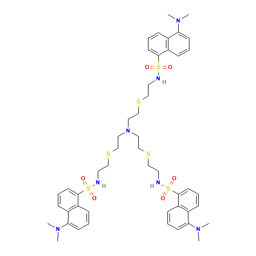 N,N',N''-[Nitrilotris(2,1-ethanediylthio-2,1-ethanediyl)]tris[5-(dimethylamino)-1-naphthalenesulfonamide (CAS: 1350343-28-0) - Related Chemical Product