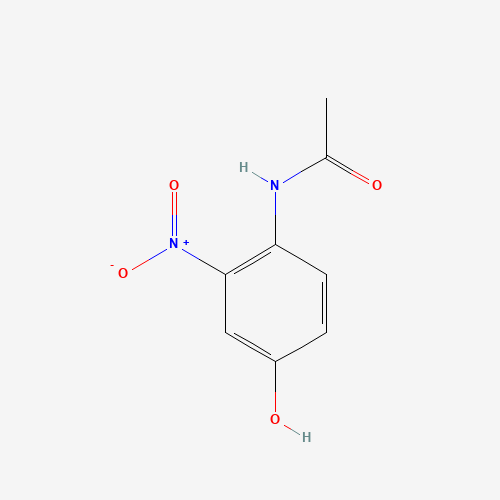 3-Nitro-4-acetamidophenol (CAS: 7403-75-0) - Chemical Structure and Molecular Formula 