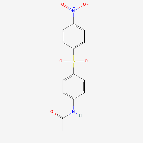 4-Nitro-4'-acetylaminodiphenyl Sulfone (CAS: 1775-37-7) - Chemical Structure and Molecular Formula 