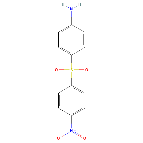 4-Nitro-4'-aminodiphenyl Sulfone (CAS: 1948-92-1) - Chemical Structure and Molecular Formula 
