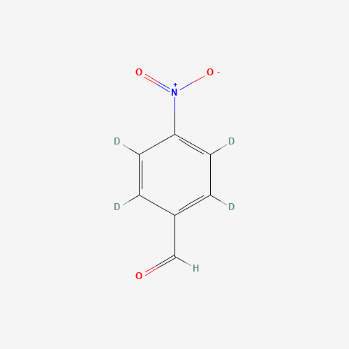 4-Nitrobenzaldehyde-d4 (CAS: 1020718-72-2) - Chemical Structure and Molecular Formula 