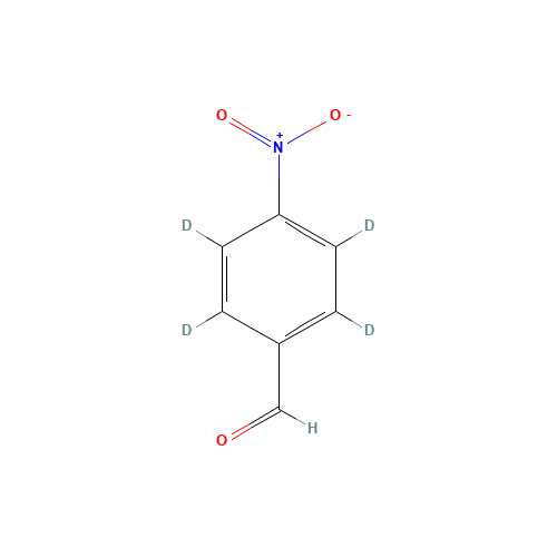 4-Nitrobenzaldehyde-d4 (CAS: 1020718-72-2) - Chemical Structure and Molecular Formula 