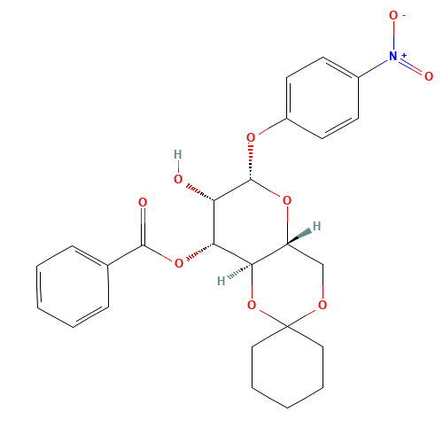 p-Nitrophenyl 3-O-Benzoyl-4,6-cyclohexylidene-b-D-mannopyranoside (CAS: 102717-17-9) - Related Chemical Product