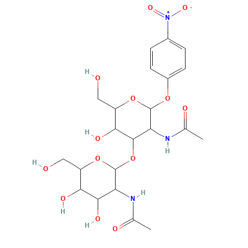 4-Nitrophenyl 2-Acetamido-3-O-(2-acetamido-2-deoxy-b-D-glucopyranosyl)-2-deoxy-a-D-galactopyranoside (CAS: 125455-64-3) - Related Chemical Product