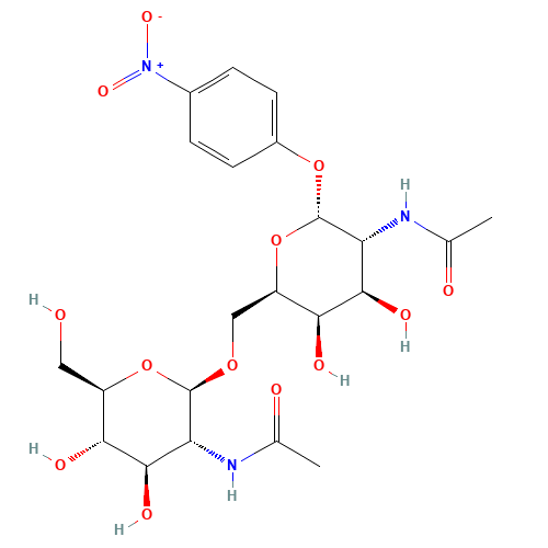4-Nitrophenyl 2-Acetamido-2-deoxy-(6-O-2-acetamido-2-deoxy-b-D-glucopyranosyl)-a-D-galactopyranoside (CAS: 235752-73-5) - Related Chemical Product
