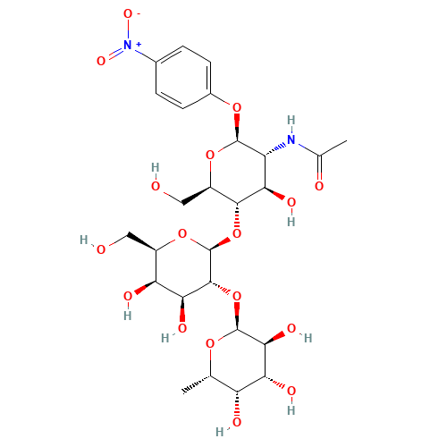 4-Nitrophenyl 2-Acetamido-2-deoxy-4-O-[2-O-a-L-fucopyranosyl)-b-D-galactopyranosyl]-b-D-glucopyranoside (CAS: 177855-99-1) - Related Chemical Product