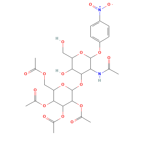 p-Nitrophenyl 2-Acetamido-2-deoxy-3-O-(2,3,4,6-tetra-O-acetyl-b-D-galactopyranosyl)-a-D-galactopyranoside (CAS: 59837-13-7) - Related Chemical Product
