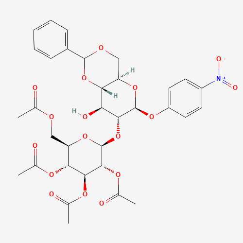 4-Nitrophenyl 4,6-O-Benzylidene-2-O-(2,3,4,6-tetra-O-acetyl-b-D-glucopyranosyl)-b-D-glucopyranoside (CAS: 26255-68-5) - Related Chemical Product