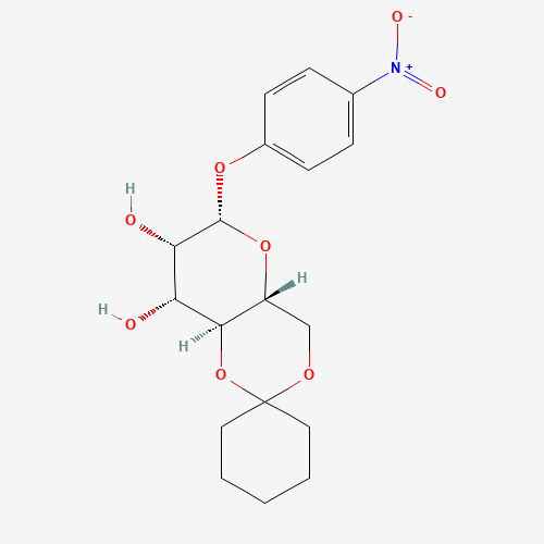 p-Nitrophenyl 4,6-Cyclohexylidene-b-D-mannopyranoside (CAS: 102717-16-8) - Chemical Structure and Molecular Formula 