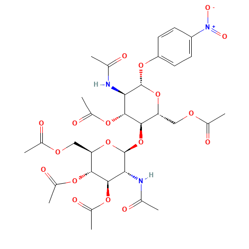 1-(4-Nitrophenyl)-N,N'-Diacetyl-3,6,3',4',6'-penta-O-acetylchitobioside (CAS: 7284-19-7) - Related Chemical Product