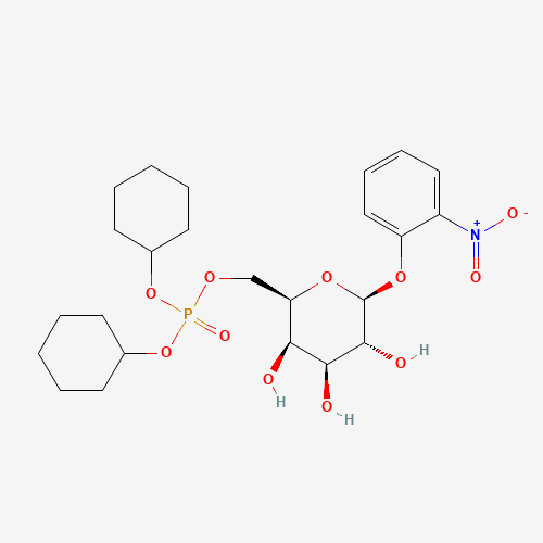 o-Nitrophenyl b-D-Galactopyranoside-6-phosphate, Cyclohexylammonium Salt, (CAS: 25405-62-3) - Chemical Structure and Molecular Formula 
