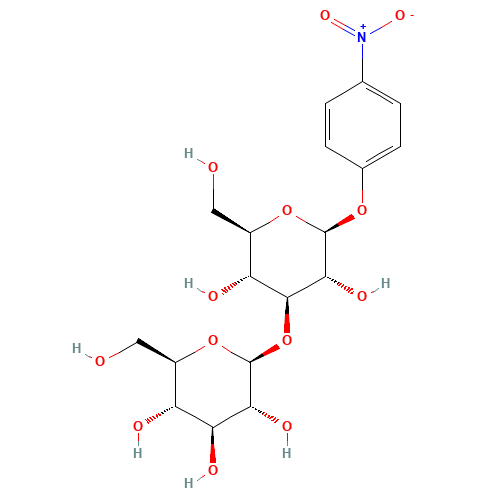 p-Nitrophenyl b-D-Laminaribioside (CAS: 26255-70-9) - Chemical Structure and Molecular Formula 