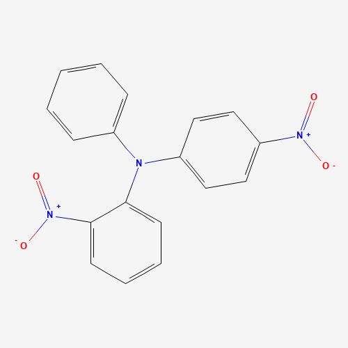 2-Nitrophenyl-(4-nitrophenyl)phenylamine (CAS: 887407-14-9) - Chemical Structure and Molecular Formula 