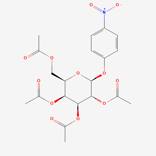p-Nitrophenyl 2,3,4,6-Tetra-O-acetyl-b-D-galactopyranoside (CAS: 2872-66-4) - Chemical Structure and Molecular Formula 