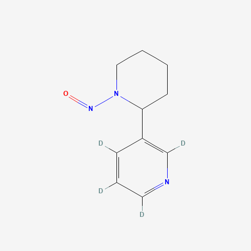 (R,S)-N-Nitroso Anabasine-d4 (CAS: 1020719-68-9) - Chemical Structure and Molecular Formula 