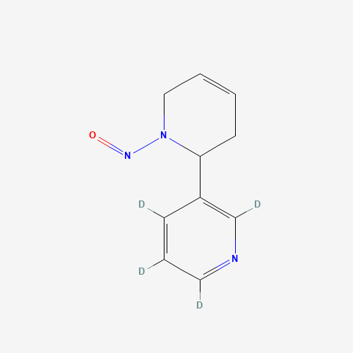 (R,S)-N-Nitroso Anatabine-2,4,5,6-d4 (CAS: 1020719-69-0) - Chemical Structure and Molecular Formula 