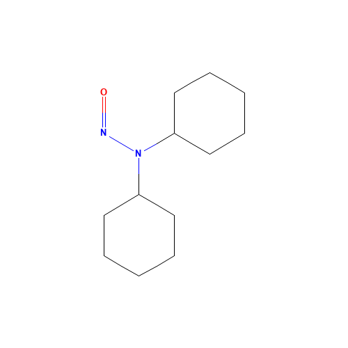 N-Nitrosodicyclohexylamine (CAS: 947-92-2) - Chemical Structure and Molecular Formula 