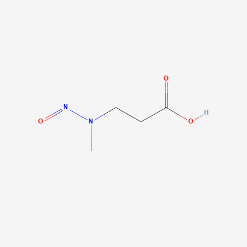 N-Nitroso-N-methyl-3-aminopropionic Acid (CAS: 10478-42-9) - Chemical Structure and Molecular Formula 