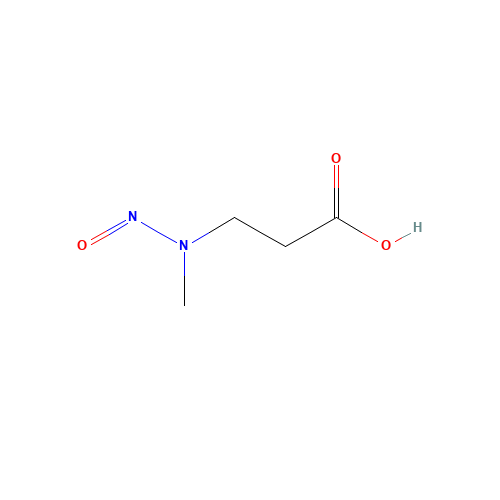 N-Nitroso-N-methyl-3-aminopropionic Acid (CAS: 10478-42-9) - Chemical Structure and Molecular Formula 
